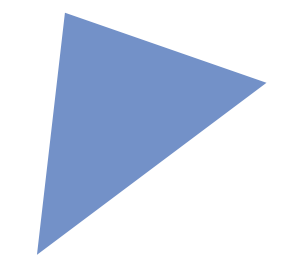 Fundacja Nastolatki logo trojkat niebieski wypelniony