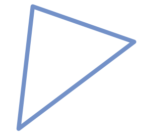 Fundacja Nastolatki logo trojkat niebieski kontur