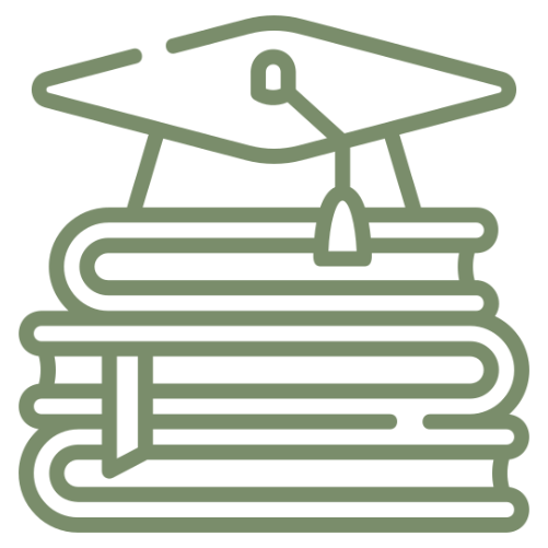 Szkoła ikona zielona